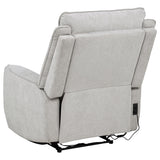 Sylmar Chenille Power Recliner in Dove Grey