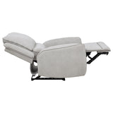 Sylmar Chenille Power Recliner in Dove Grey