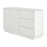 Sideboard, Wide Storage With 2 Doors And 3 Drawers