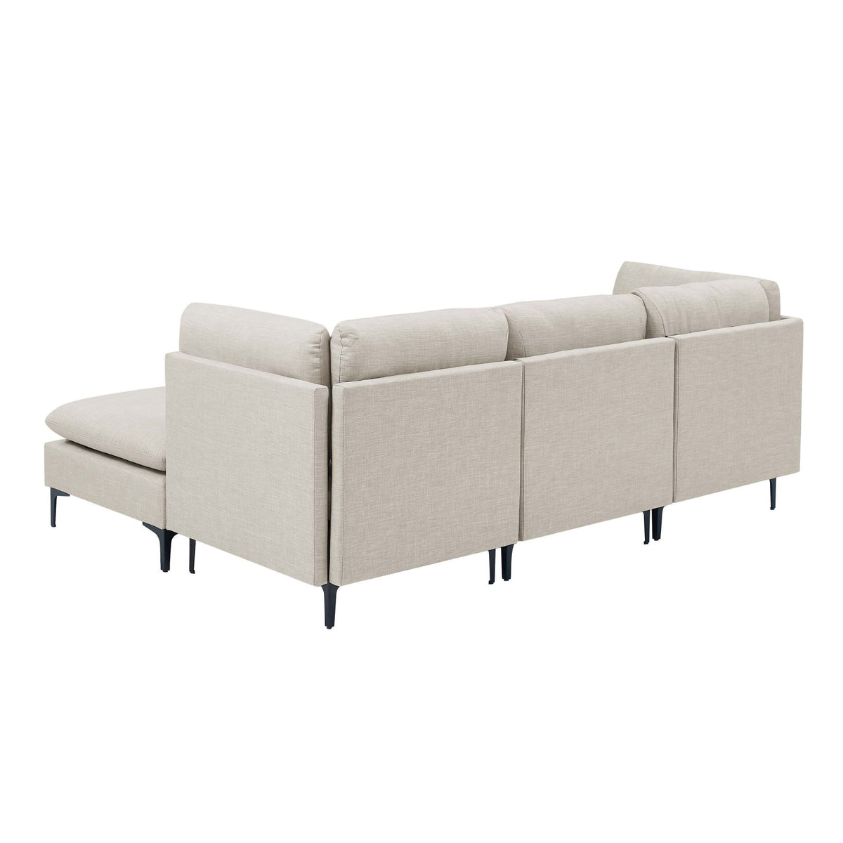 Upholstered Modular Sectional & Tall Legs