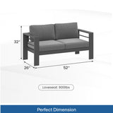 Outdoor Patio Set, All-Weather With Thick Cushions