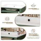 Bathroom Vanity With Top Sink, Storage Cabinet With 2 Drawers And Tip-Out Drawer