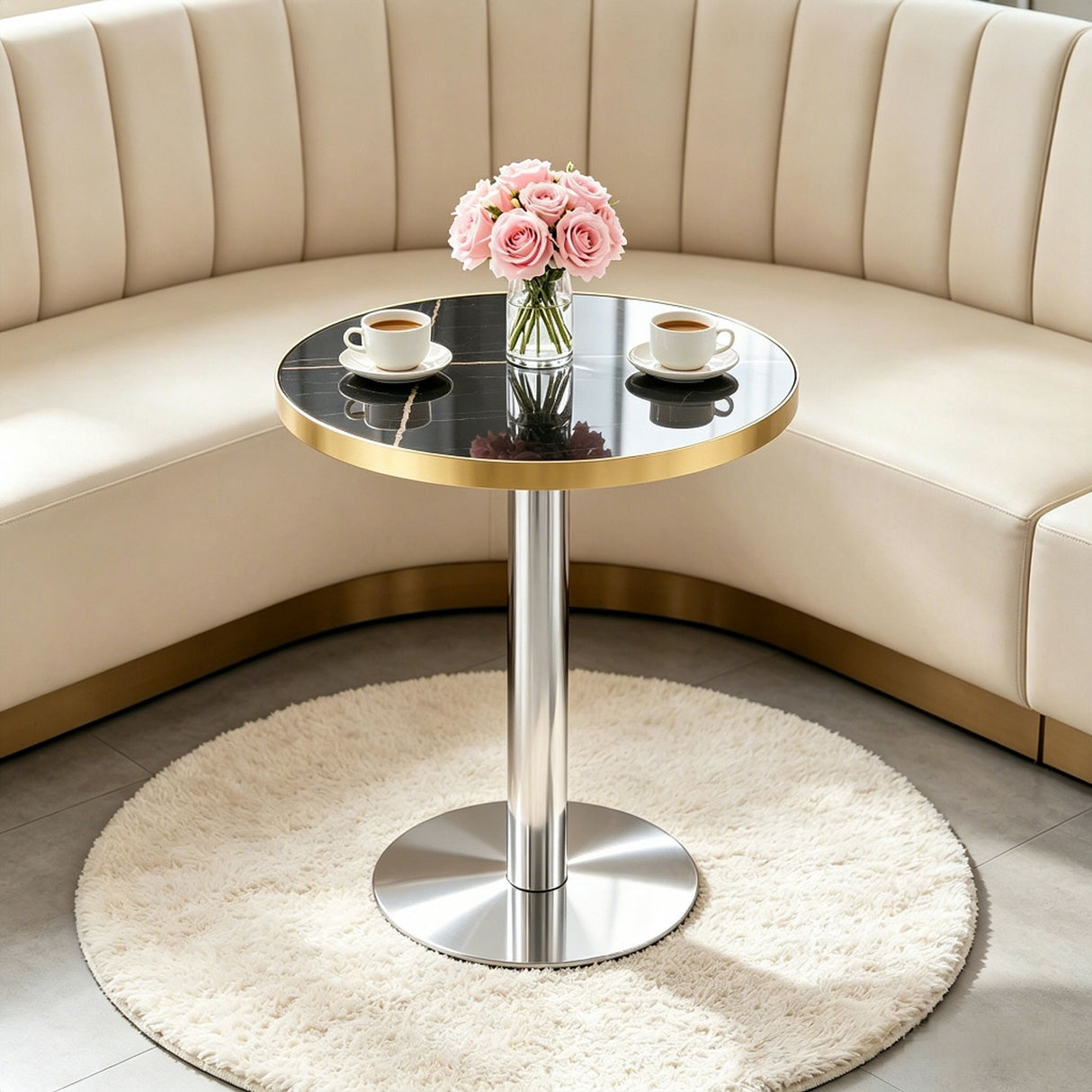 Elegant Modern Round Bistro Table