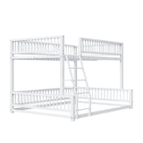 Bunk Bed With Ladder And Safety Guardrails