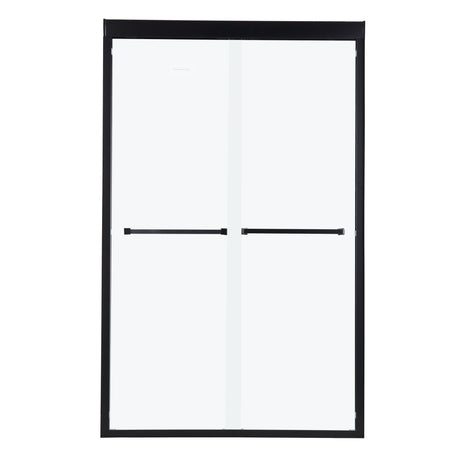 Modern Double Sliding Shower Enclosure, Tempered Glass