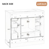 Modern Bathroom Vanity Base Only With 1 Cabinet And 6 Drawers