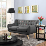 62 - Inch Remark Upholstered Fabric Loveseat - Loveseats available at Alpine Outlets in Denver
