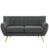 62 - Inch Remark Upholstered Fabric Loveseat - Loveseats available at Alpine Outlets in Denver