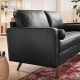 62 - Inch Valour Top - Grain Leather Loveseat - Loveseats available at Alpine Outlets in Denver