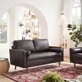 62 - Inch Valour Top - Grain Leather Loveseat - Loveseats available at Alpine Outlets in Denver