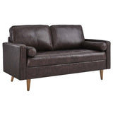 62 - Inch Valour Top - Grain Leather Loveseat - Loveseats available at Alpine Outlets in Denver