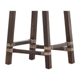Country - Woven Kubu Counter Stool - Brown