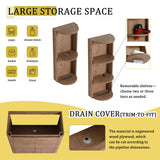 Freestanding Bathroom Vanity With Sink, 2 Soft Close Doors & Storage Rack