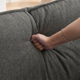 Oversized Deep Seat Accent Chair With Matching Storage Ottoman & Throw Pillows
