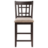 Lattice Back Counter Height Stools (Set of 2)