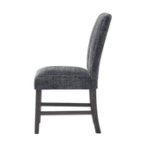 Dining Chair With Padded Seating And Back (Set of 2) - Dark Gray