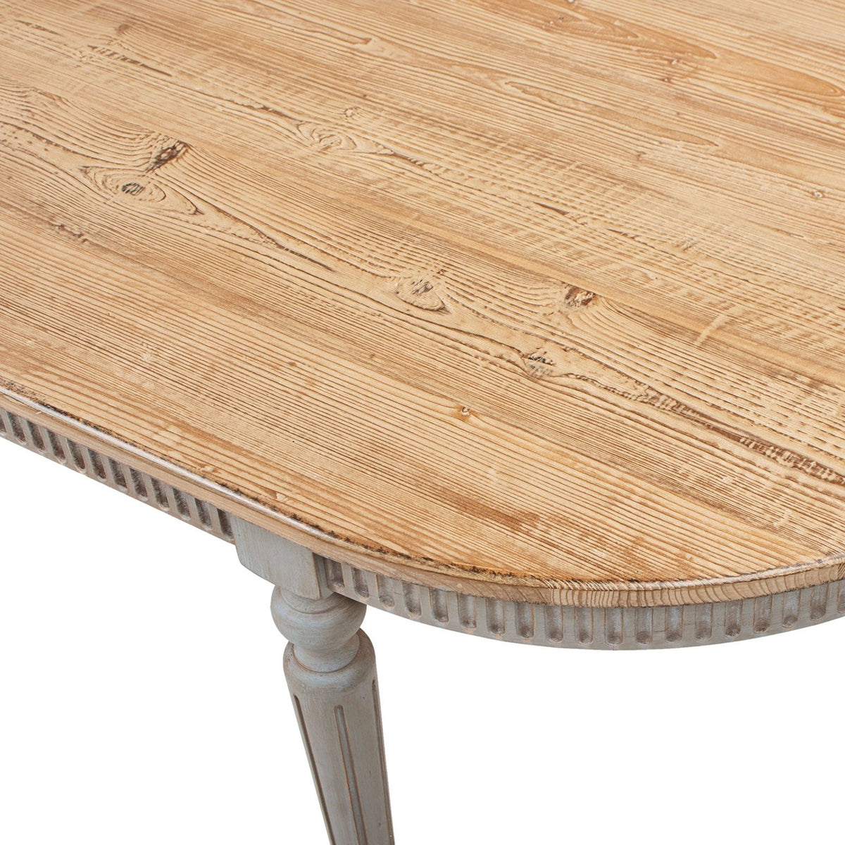 Colette - Oval Dining Table - Blue / Gray