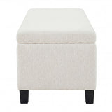 Upholstered Storage Ottoman Bench