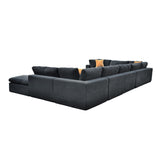 Custom Configuration Modular Sectional With Toss Pillows