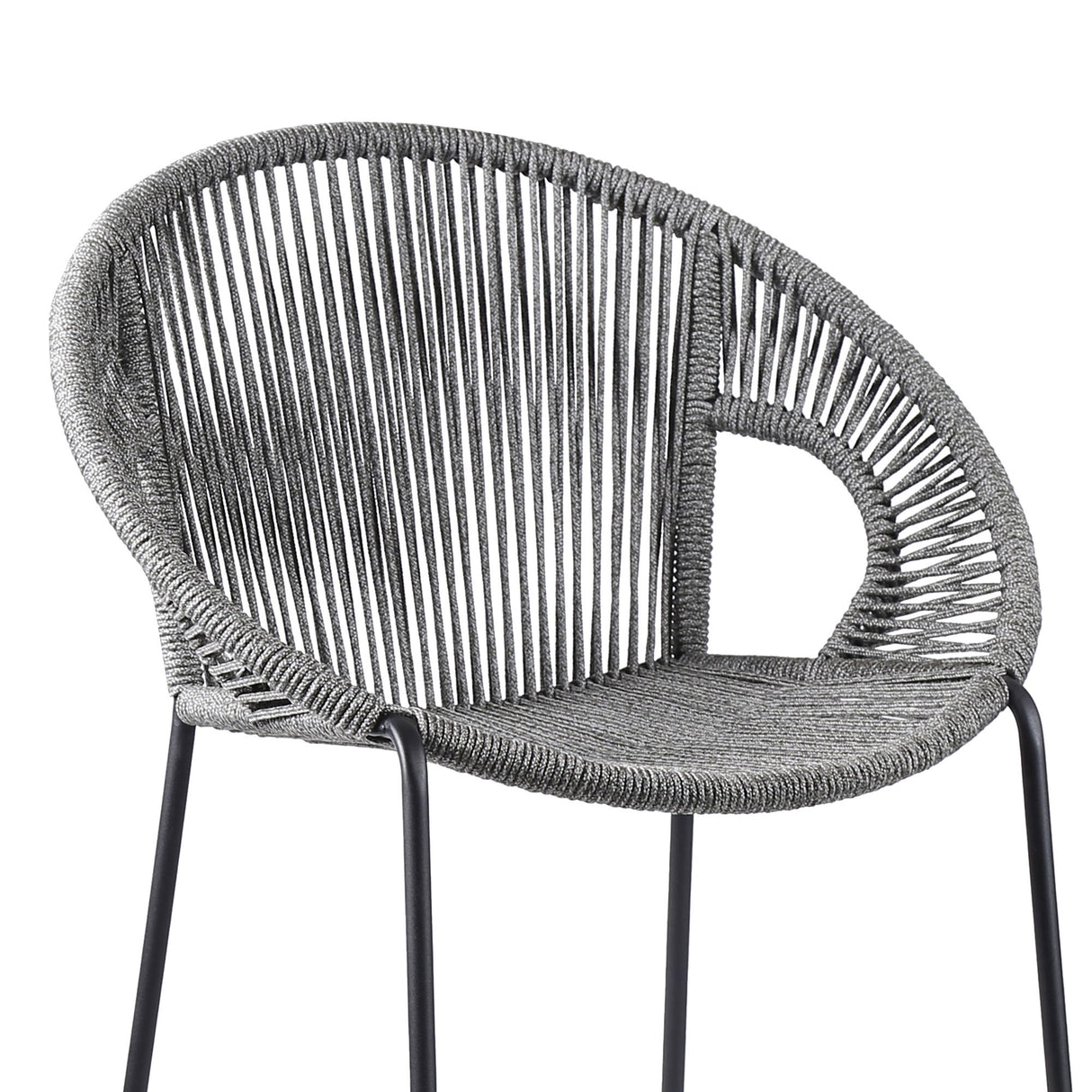Acapulco - 30" Indoor Outdoor Steel Bar Stool With Rope Set of 2