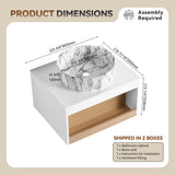 Floating Bathroom Vanity With Vessel Sink
