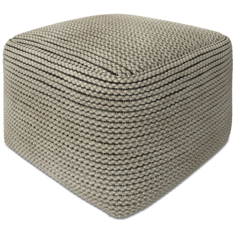 Eastmont - Outdoor / Indoor Pouf - Cream - Accent Poufs - Alpine Outlets