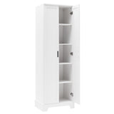 Storage Cabinet With Adjustable Shelves, 2 Doors, Rectangle Design For Bathroom