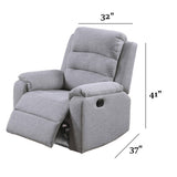 2 Piece Living Room Set With Manual Reclining Loveseat And Recliner