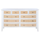 Talia - 10 Drawer Dresser Cabinet - White