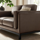 63 Inch American - Traditional Upholstered Vegan Leather Loveseat - Loveseats available at Alpine Outlets in Denver