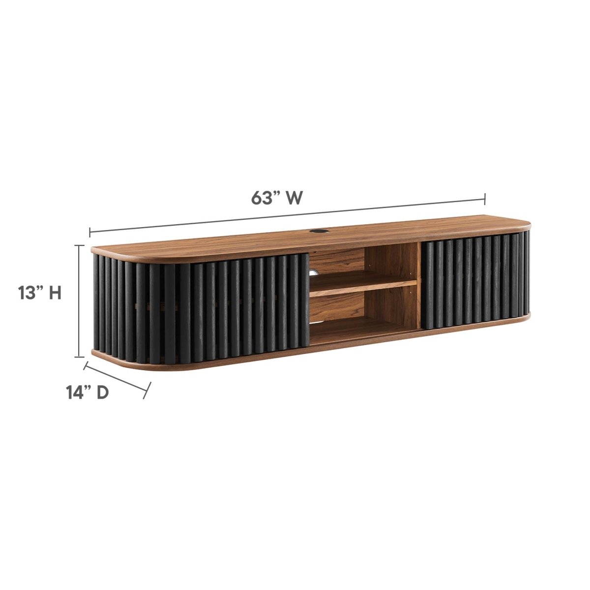 63 Inch Stylish Wall - Mounted TV Stand - TV Stands available at Alpine Outlets in Denver