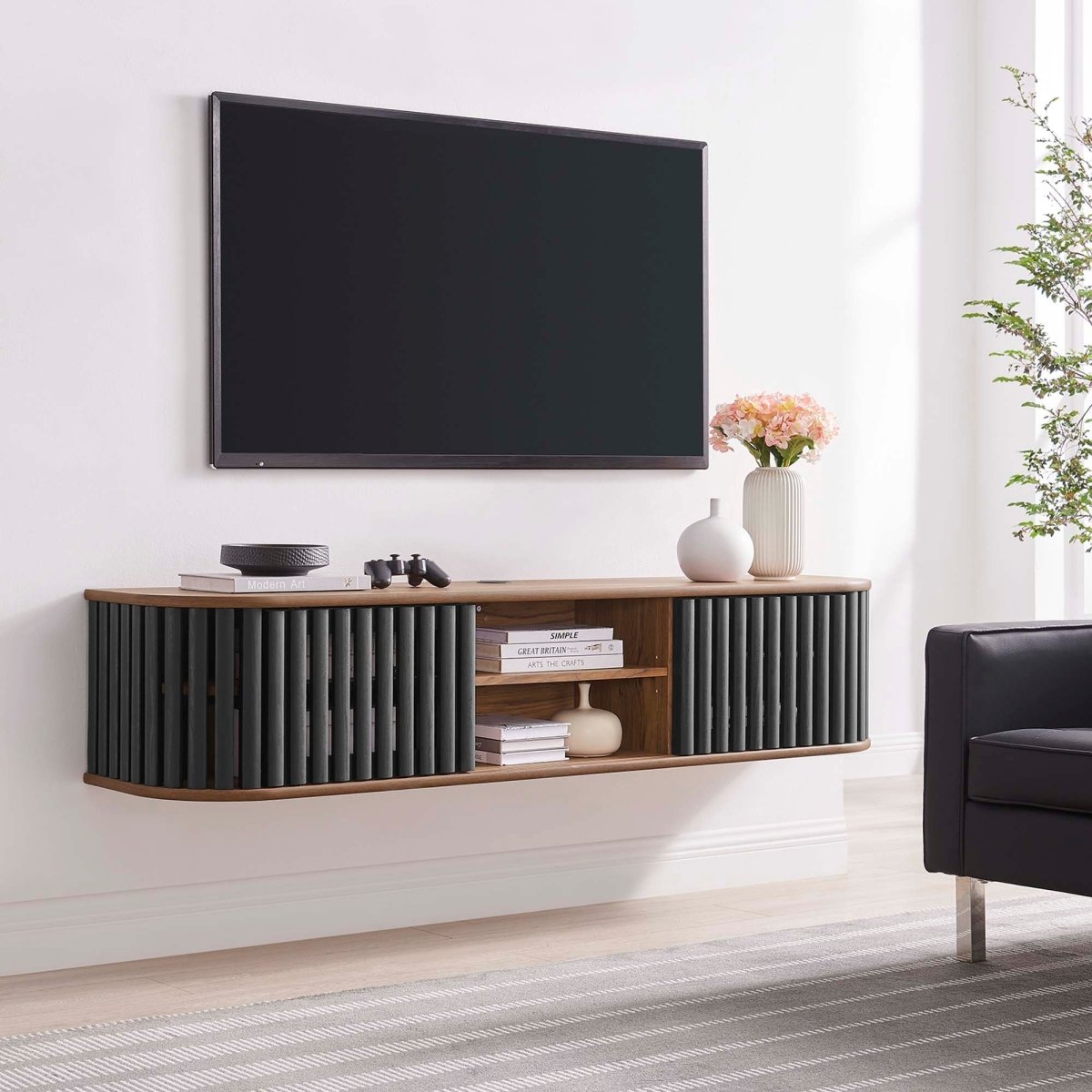 63 Inch Stylish Wall - Mounted TV Stand - TV Stands available at Alpine Outlets in Denver
