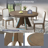 Extendable Dining Table With Sturdy Crossed Legs