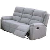 Motion Sofa 1 Piece Horizontal Tufting Cushion Backrest Upholstered Sofa - Beige