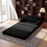 2 Seater Sofa Bed, Compact Foldable Floor Couch