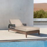 Orbit - Outdoor Patio Chaise Lounge Chair - Weathered Eucalyptus / Taupe