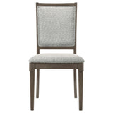Perkins - 5 Piece Rectangular Dining Set With Chairs - Dark Brown
