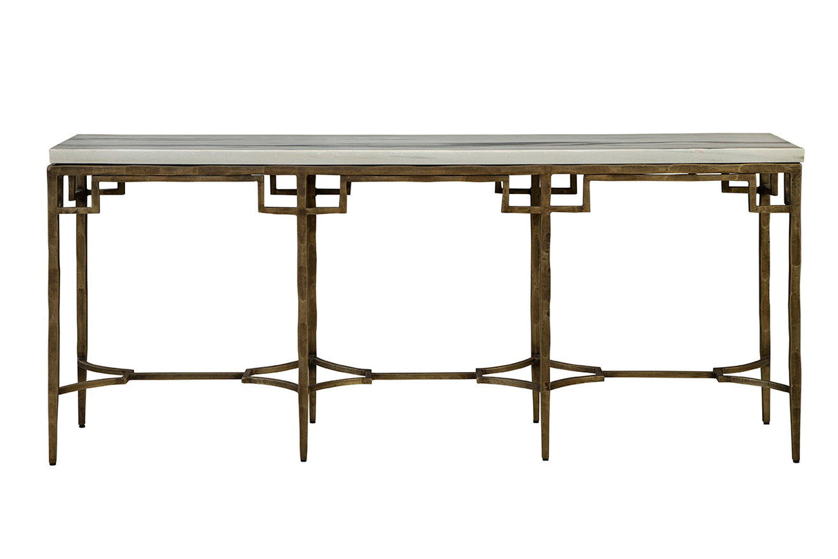 Tours - Console - White / Gold