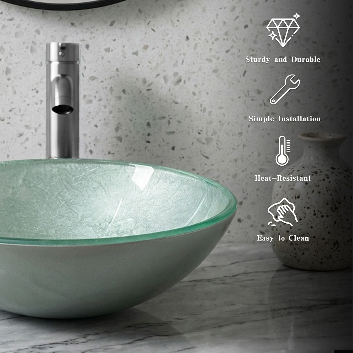 Vessel Sink, Round Bathroom Basin
