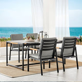 Crown - Outdoor Dining Chair (Set of 2) - Black / Teak