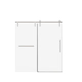 Frameless Single Sliding Shower Doors With Towel Rail & Handle