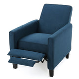 Upholstered Push Back Recliner Chair For Living Room
