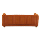 Sofa With Vertical Stripes With Accents