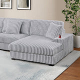 Contemporary Style Modular Sectional Sofa Set With USB, Cup Holder