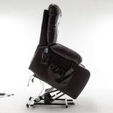 Lift Chair With Heat & Massage, 2 Pockets, 2 Cup Holders, Dual Remote - Wine Red