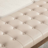 Upholstered End Of Bed Bench With Headrest