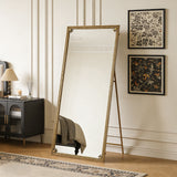 Full Length Mirror With Stand, Floor Standing Dressing - Antique Gold