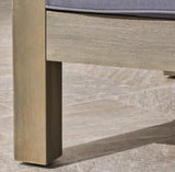 Brava - X Back 2 Seater Sectional Loveseat With Coffee Table