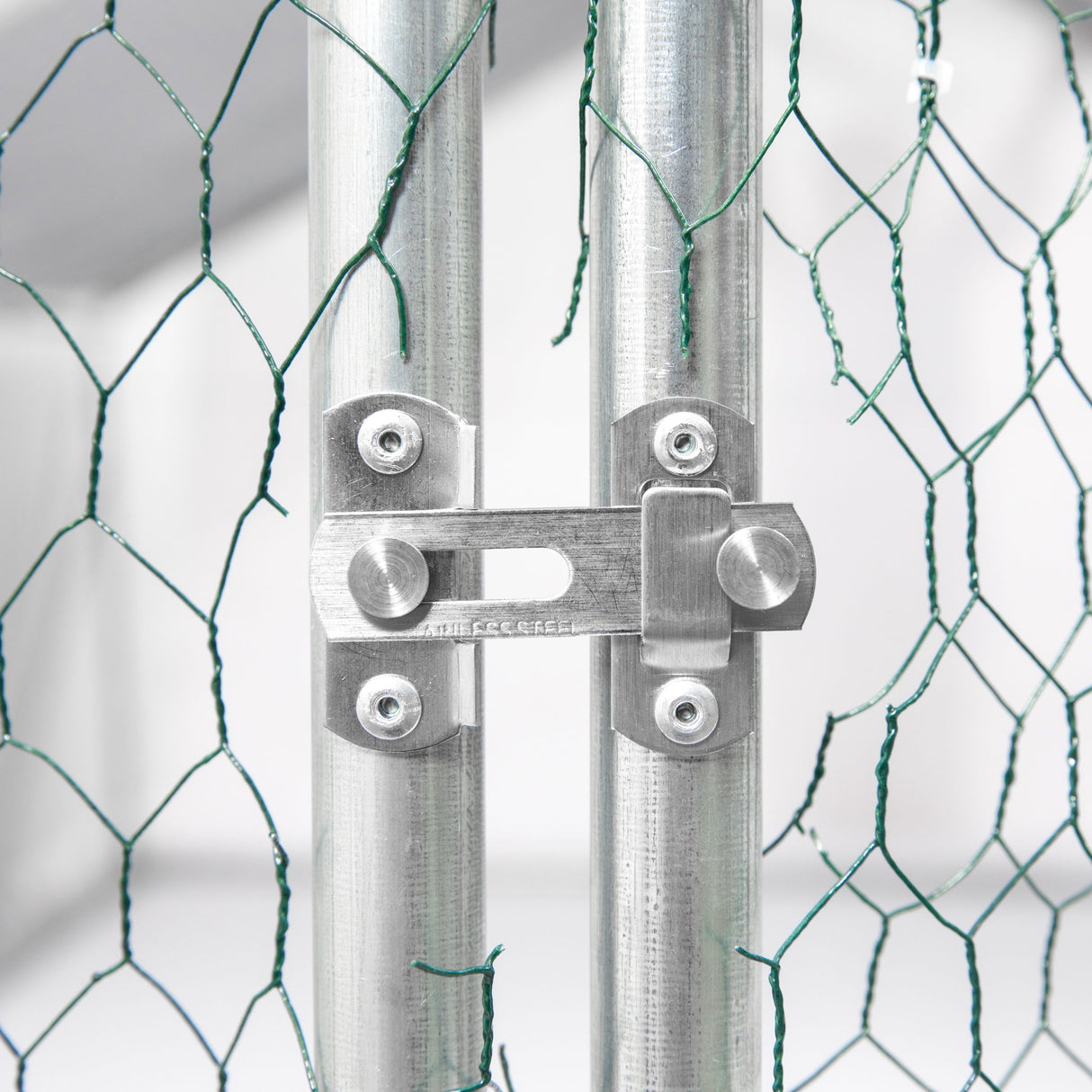 Outdoor Chicken Coop Large Space With Safety Features - Silver Gray