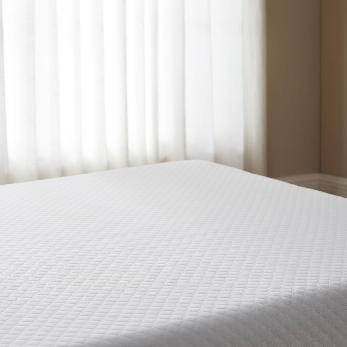 5" Medium Firm Memory Foam Mattress - White - Twin Size
